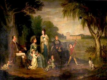 David Allan : John Francis, 7th earl of mar, and family